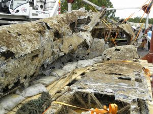Dornier Do 17 Retrieved From Goodwin Sands Arrives at RAF Museum Cosford 12 Though somewhat tattered and corroded, this Dornier 17 is nonetheless the most complete example in the world. (Image Credit: Trustees of the Royal Air Force Museum)