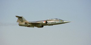 Alberta Aviation Museum CF104 Starfighter Restoration Progressing 11 Dutch Starfighter D5805 on one of its final flights (Image Credit: Alberta Aviation Museum)