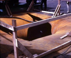 Some of the Most Important Planes on US Navy Carriers Never Fly 15 Hole blown through the thick steel armor of the flight deck (Image Credit: US Navy)