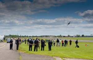 Hangar 11 Curtiss P-40 Kittyhawk Finally Breaks Cover With New Paint Scheme 12 G-KITT makes her first flight as Lulu Belle for the appreciative crowd of supporters. (Image Credit: Hangar 11 Collection)