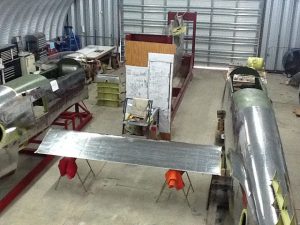 The Restoration to Flying Condition of XP-82 Twin Mustang Prototype 44-83887 15 Twin fuselages after an unbelievable amount of work (Image Credit: XP-82 Restoration Project)