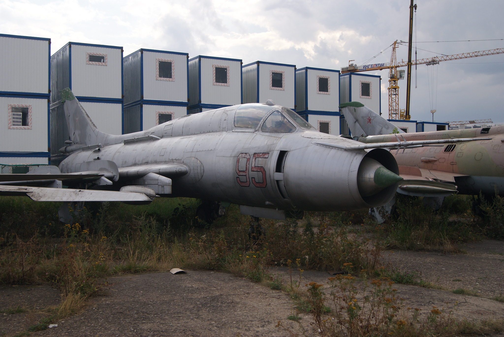 Ex-Soviet Aircraft Disintegrating as Moscow's Oldest Airfield Dwindles 13 Sukhoi Su-17 (Image Credit: Sergey Rodovnichenko, CC 3.0)