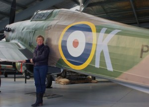 Warbirds Over Wanaka International Airshow Seeks Volunteers 11 WOW Volunteers Manager Mo Schofield with Hawker Hurricane Replica (Image Credit : WOW)