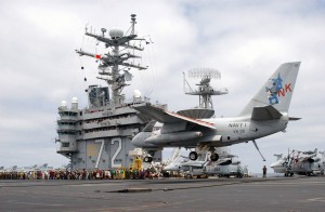 National Naval Aviation Museum Celebrates its 50th Anniversary 12 S-3B Viking "Navy One" landing on the USS Abraham Lincoln (CVN 72) on May 1, 2003