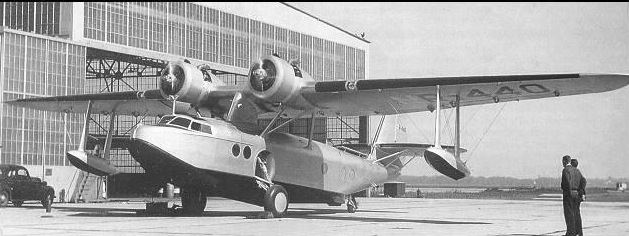 Howard Hughes Sikorsky S-43 Heading to Fantasy of Flight Collection in Florida 11 Sikorsky S-43 N440 when new, note lack of windows in rear area enclosing a 2,100 gallon fuel tank.