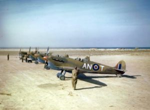 Dalmazio Corradini: Axis Aviator to American Dreamer 16 Allied Supermarine Spitfire Mark V's, modified for tropical duty, were stationed in Tunisia and Malta and were a potent force in the Mediterranean.