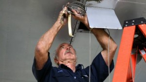 Howard Hughes Sikorsky S-43 Lands at Fantasy of Flight 13 Weeks at work securing the aileron cables freed from the outboard wing panels (Image Credit: Fantasy of Flight)