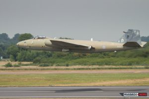 English Electric Canberra XH134 Returns to Royal International Air Tattoo 12 English Electric Canberra departing RAF Fairford after RIAT 2013 (Image Credit: Alan Howell)