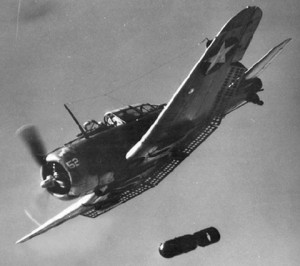 US National Museum of the Marine Corps Unveils Ambitious Expansion Plan 13 Iconic shot of a SBD Dauntless, dive brakes extended and dropping a bomb. (Image Credit: US Navy)