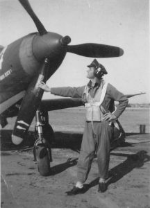 A Downed Allied Pilot, the French Resistance and the Exhumation of his P-38 After Seven Decades 10 2nd Lieutenent James Johnson with his previous ride, a Bell P-39 Airacobra