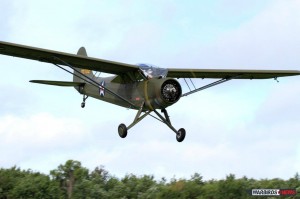 Fantasy of Flight's Stinson L-1 Flew Today! 11 The L-1 during a low pass at Fantasy of Flight today (Image Credit: Paul Stecewycz)