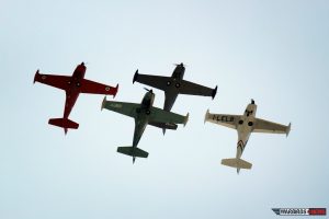 Air Show Report: HAG Flyparty 2013 was Full of Surprises 13 Surprise precision flying demonstration by the Siai-Marchetti SF.260s (Image Credit: Luckyplane.it)