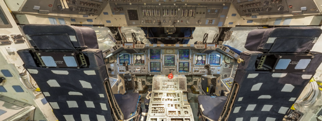 Space Shuttle Crew Compartment Trainer Added to Virtual Tour of National Museum of the US Air Force 10 Interactive 360 View now Available from the Museum of the US Air Force (Image Credit: NMUSAF)