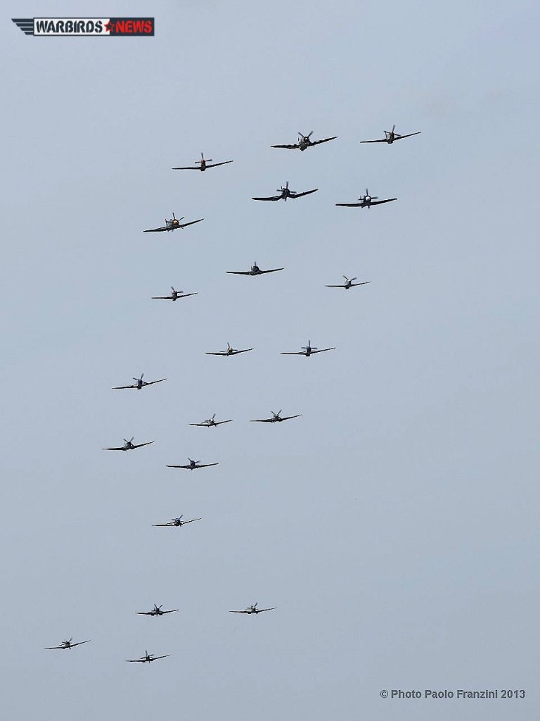 Air Show Report: 2013 Duxford Flying Legends Air Show 19 "Balbo" formation that closed out each day's aerial display. (Image Credit: Paolo Franzini)
