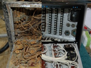 Restoration of Douglas SBD Dauntless Retrieved From Lake Michigan Well on its Way 14 Before and After. Restoration erases the damage wrought by 50 years submerged. (Image Credit: Vultures Row Aviation)