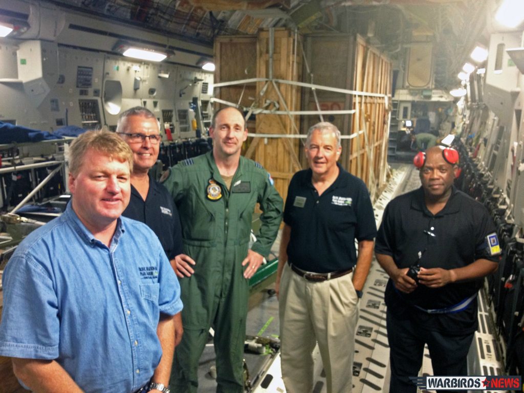 RAAF-Restored F-111C's Tail Arrives Aboard RAAF C-17 10 The F-111C tail arrives aboard RAAF C-17 Globemaster.