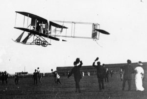 Long Island, New York's Cradle of Aviation Museum Celebrates the Rich Heritage of the Region 11 "Vin Fiz" Flyer takes off on the first transcontinental flight from Sheepshead Bay, on September 17, 1911.