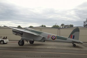 Airworthy de Havilland Mosquito Restoration Approaches Completion in Canada 15 Restoration has seen most of the major mechanical and cosmetic work completed. (Image Credit: Victoria Air Maintenance, Ltd.)