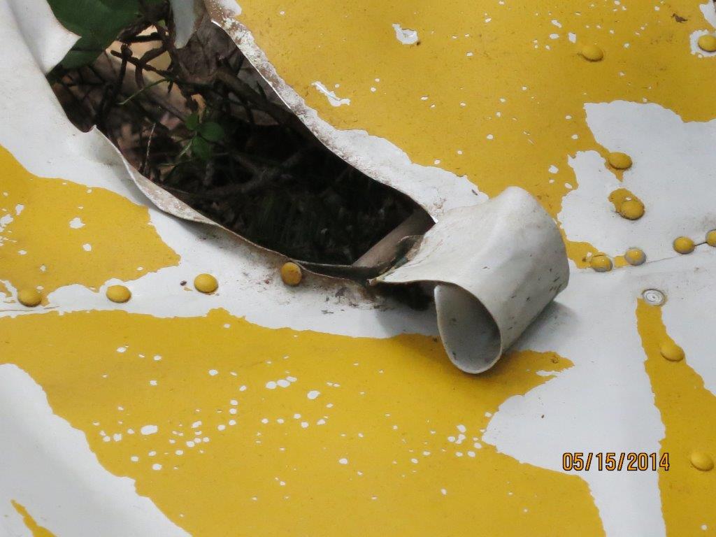 Discovering the Wreck of Avro Anson L7056 on Vancouver Island 14 Yellow paint so commonly found on RCAF trainers during WWII was not surprisingly found on the wreckage of Avro Anson Mk.I L7056 at its crash site on Vancouver Island in British Columbia, Canada. (photo via Allan Scott)