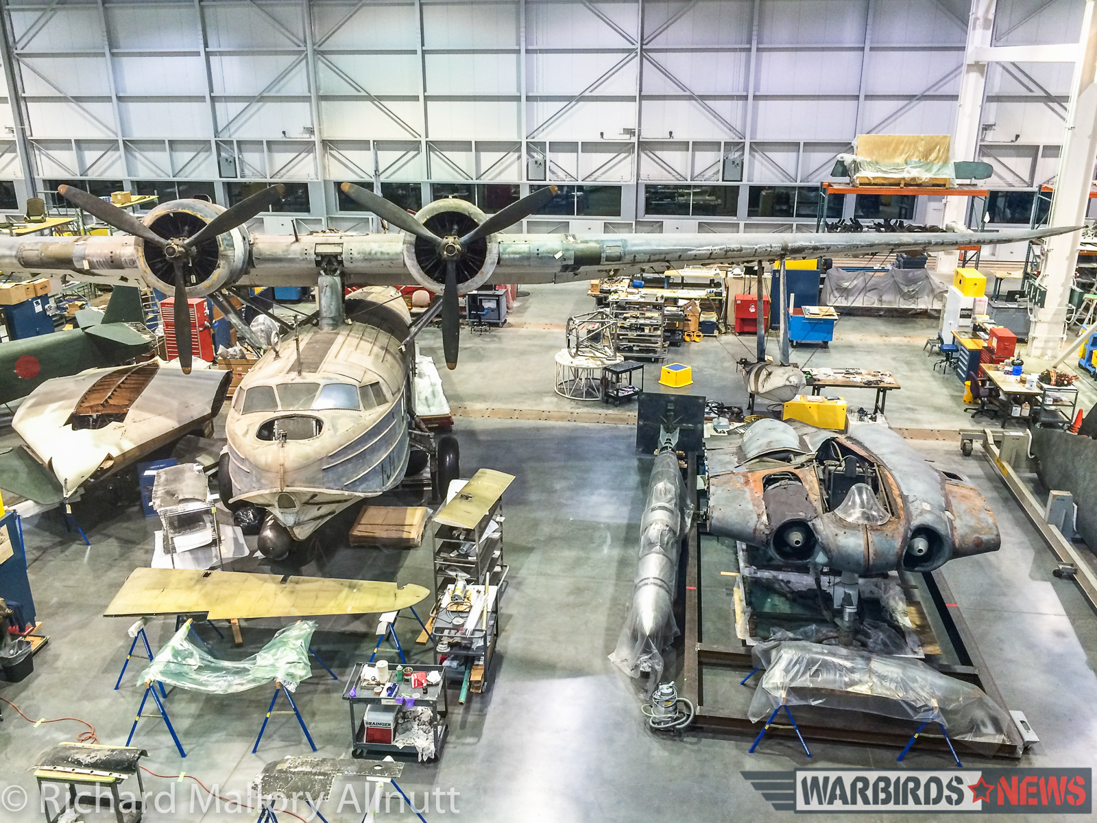 NASM's Restoration Center to Hold Open House - January 30th, 2016 11 The Smithsonian's rare Sikorsky JRS-1 flying boat, a survivor of the attack on Pearl Harbor, and the Horton Ho-229 will be on show for the public at the NASM's Open House on January 30th. (photo by Richard Mallory Allnutt)