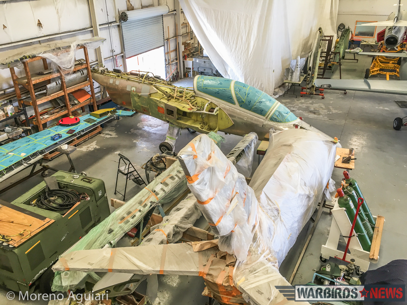 Classic Fighters of America - Restoration Shop Update 11 S.211 airframes awaiting rebuild at Classic Fighters of America. (photo by Moreno Aguiari)