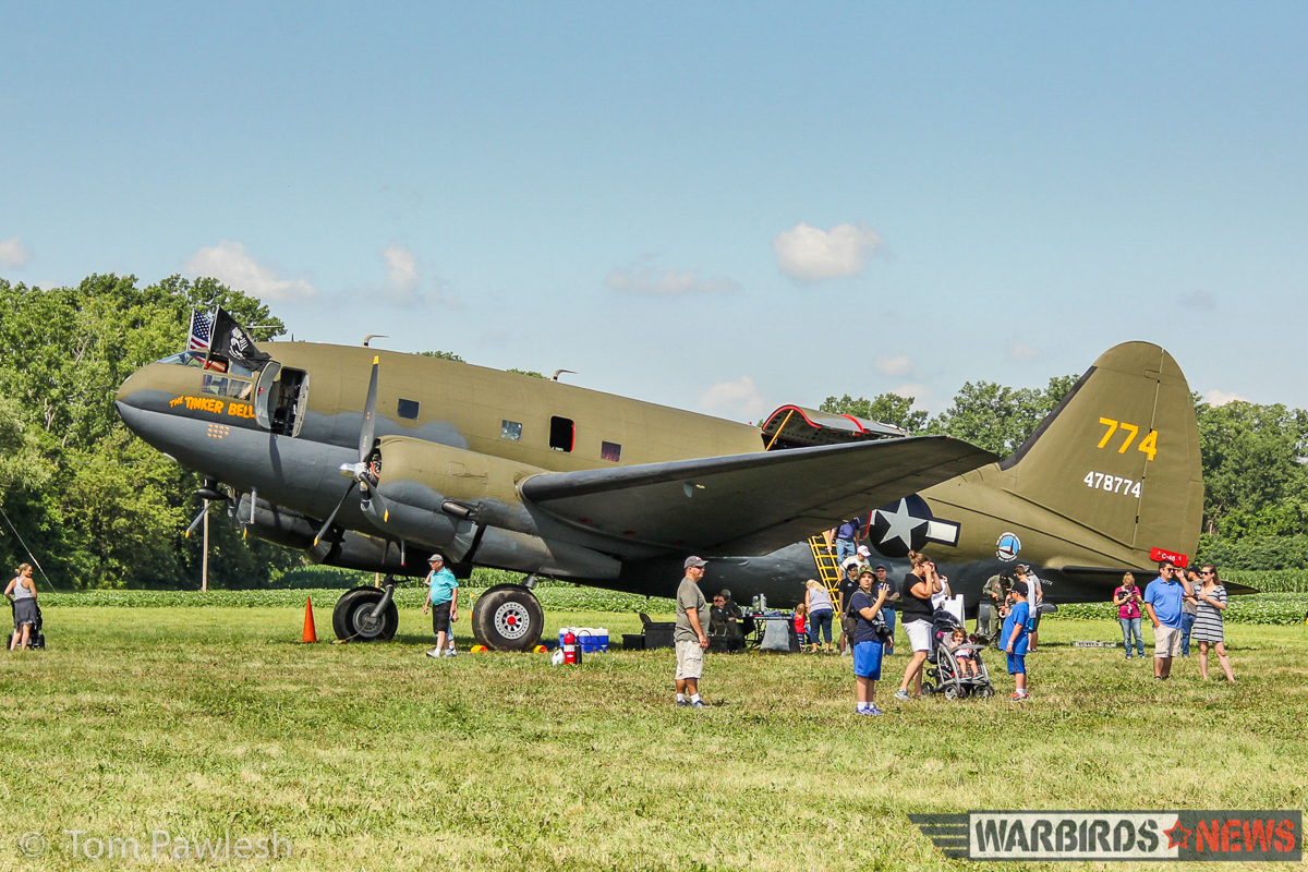 The Greatest Show on Turf 2017 - Geneseo Air Show Report 17 The City of Monroe, North Carolina's magnificent Curtiss C-46 Commando. (Photo by Tom Pawlesh)