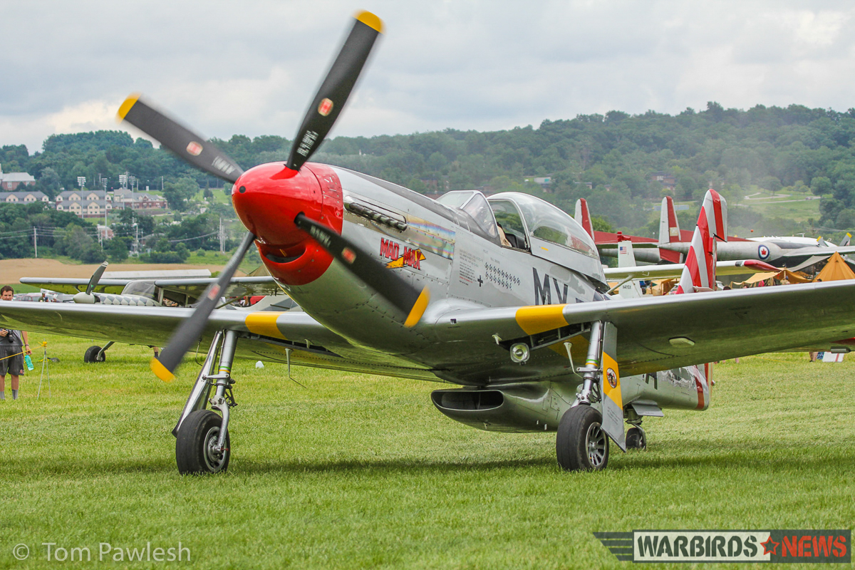 The Greatest Show on Turf 2017 - Geneseo Air Show Report 11 P-51D 45-11559 'Mad Max' taxies out on the Geneseo turf for a flight. (Photo by Tom Pawlesh)