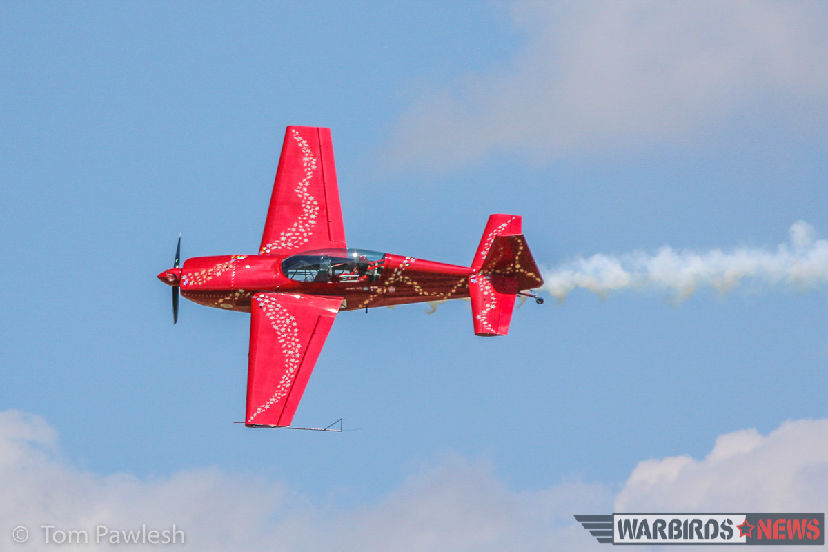 The Greatest Show on Turf 2017 - Geneseo Air Show Report 23 Jaquie B and her Extra 300. (Photo by Tom Pawlesh)