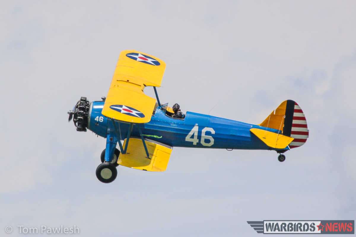 The Greatest Show on Turf 2017 - Geneseo Air Show Report 22 A Stearman strutting its stuff. (Photo by Tom Pawlesh)