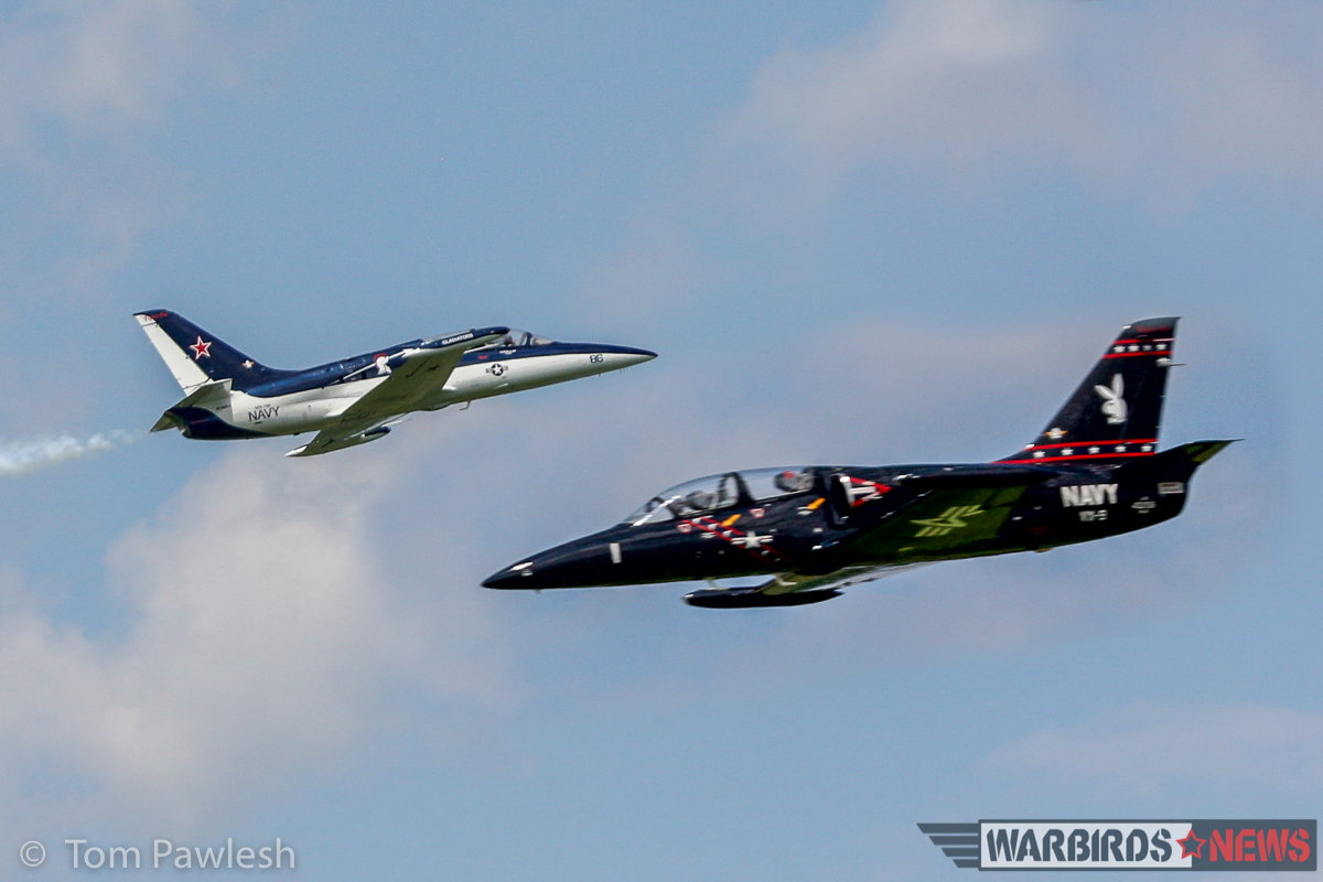 The Greatest Show on Turf 2017 - Geneseo Air Show Report 25 A pair of L-39s go head-to-head. (Photo by Tom Pawlesh)