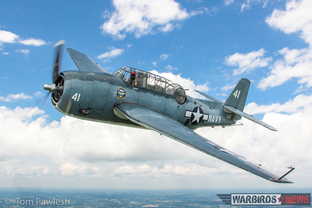 The Greatest Show on Turf 2017 - Geneseo Air Show Report 33 With it's aged authentic patina, the glorious TBM looks like it's just flown in from the war in the Pacific. (Photo by Tom Pawlesh)