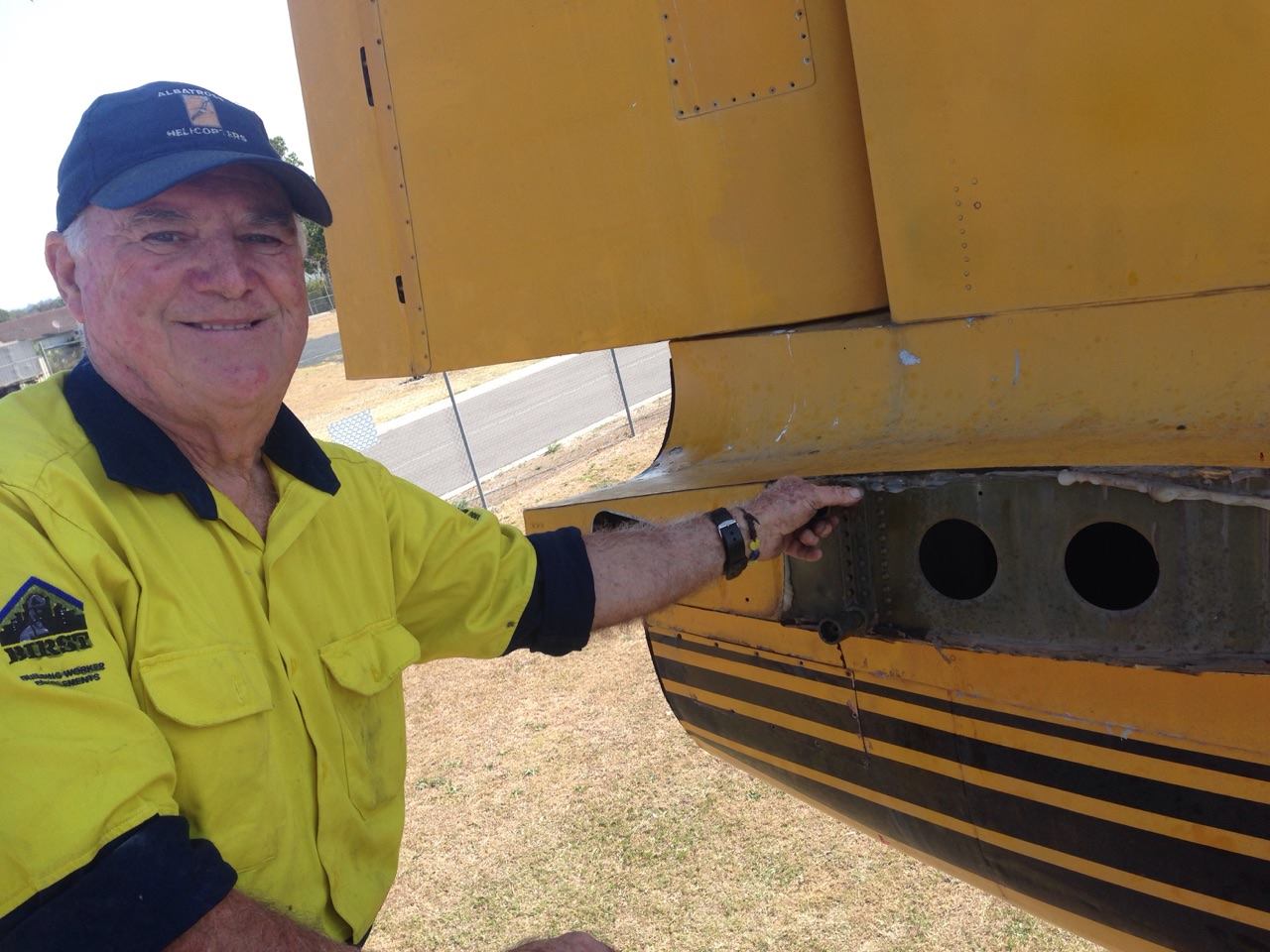 Douglas A-26 Invader Movements Downunder 16 The Invader's empennage following removal of the starboard elevator and horizontal stabilizer. (Photo via Reevers)