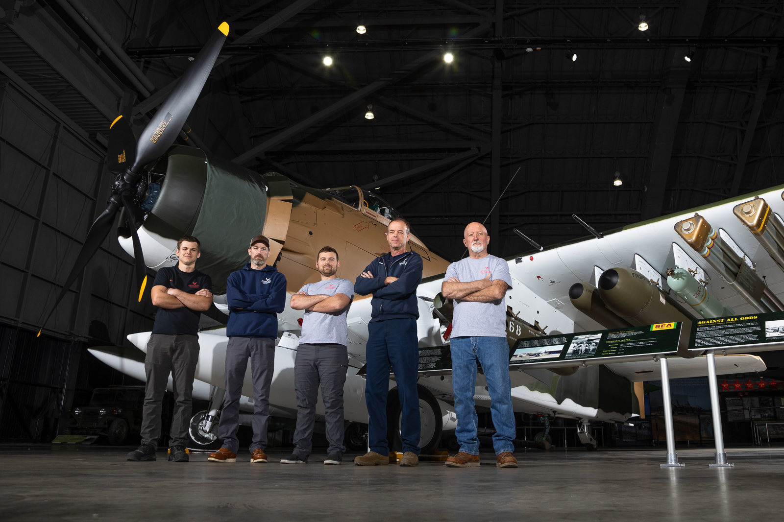 Freshly Restored Douglas A-1H Skyraider Unveiled at NMUSAF 10 221115 F AU145 1016