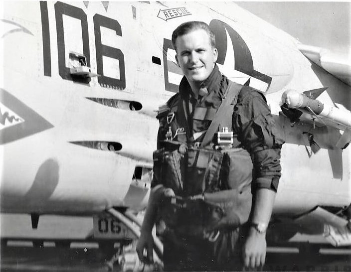 A VETERAN'S STORY: The Ultimate Flyboy 13 22B PROGENEY OF AVIATORS John next to his Crusader