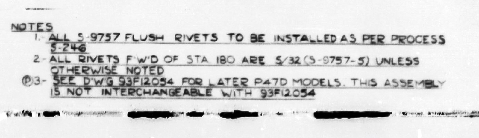 Dakota Territory Air Museum’s P-47 Update – February, 2019 32 23 Drawing note P 47