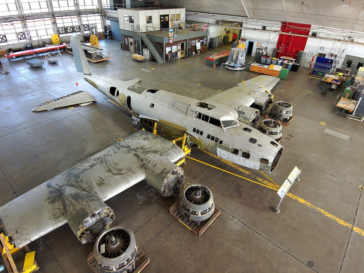 NMUSAF Resumes Restoration of "The Swoose"! 10 230420 F IO108 010