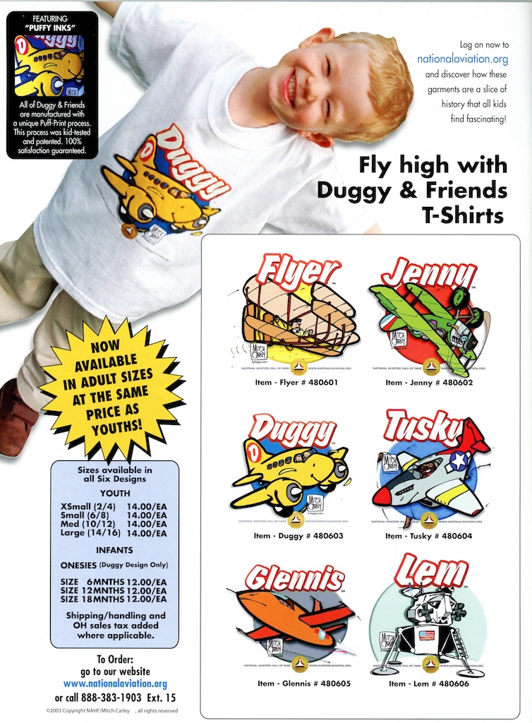 Wings of Wonder: Duggy The DC-3 and The Year That Inspired a Generation 12 2 2005 NAHF Duggy merch ad 001ar