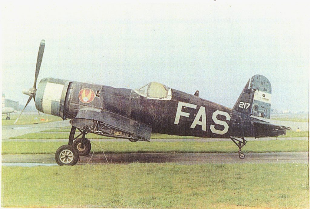 Rebirth of FG-1D Corsair 92460 12 2 Corsair OnArrivalFAS217 Rtside1971a