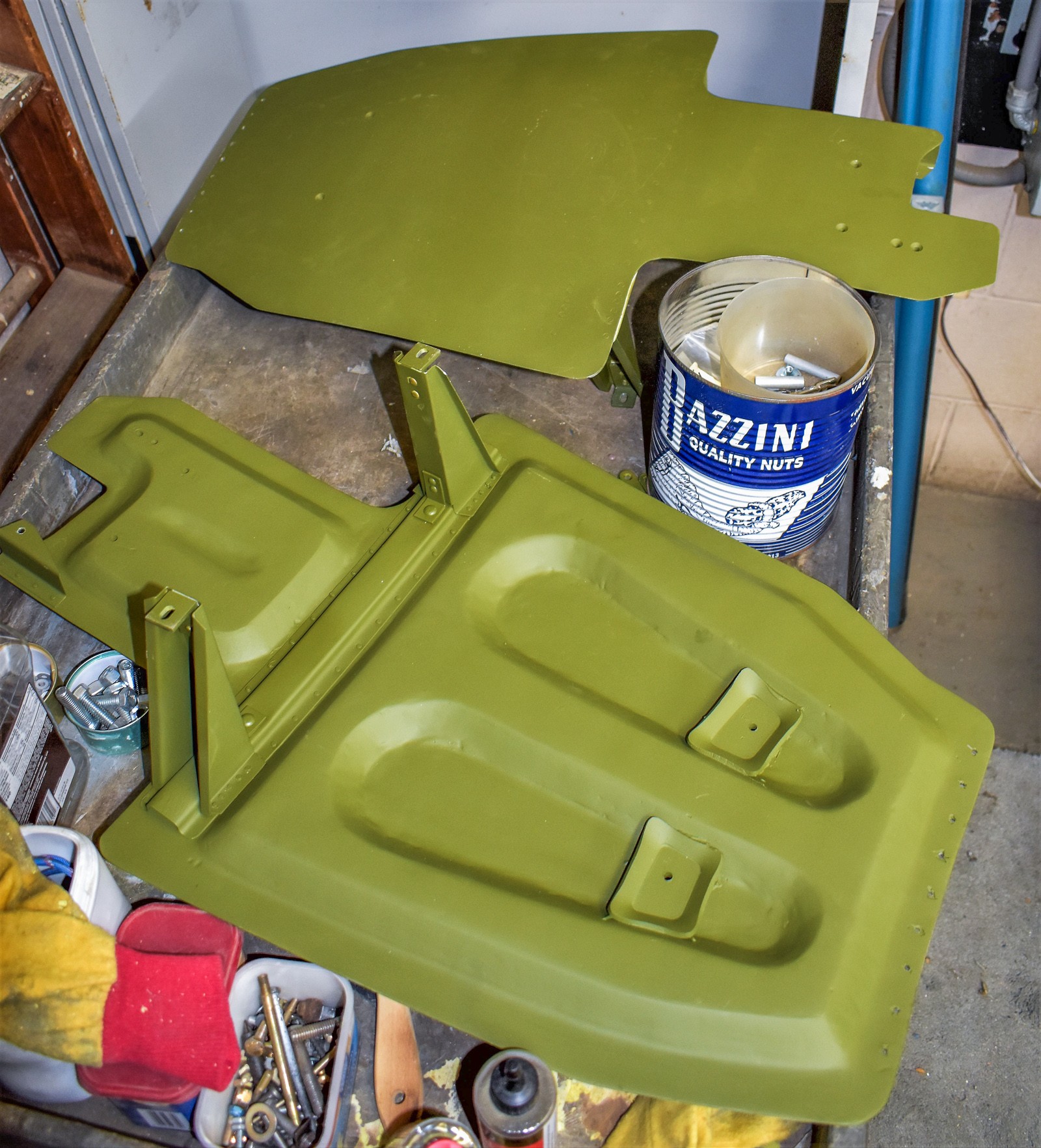 Connecticut Air and Space Center's FG-1D Corsair: Restoration Update - April, 2021 12 3.CASC .FG1D..BuNo .92460.DiveBrakes.4.6.21.JON 0122 1