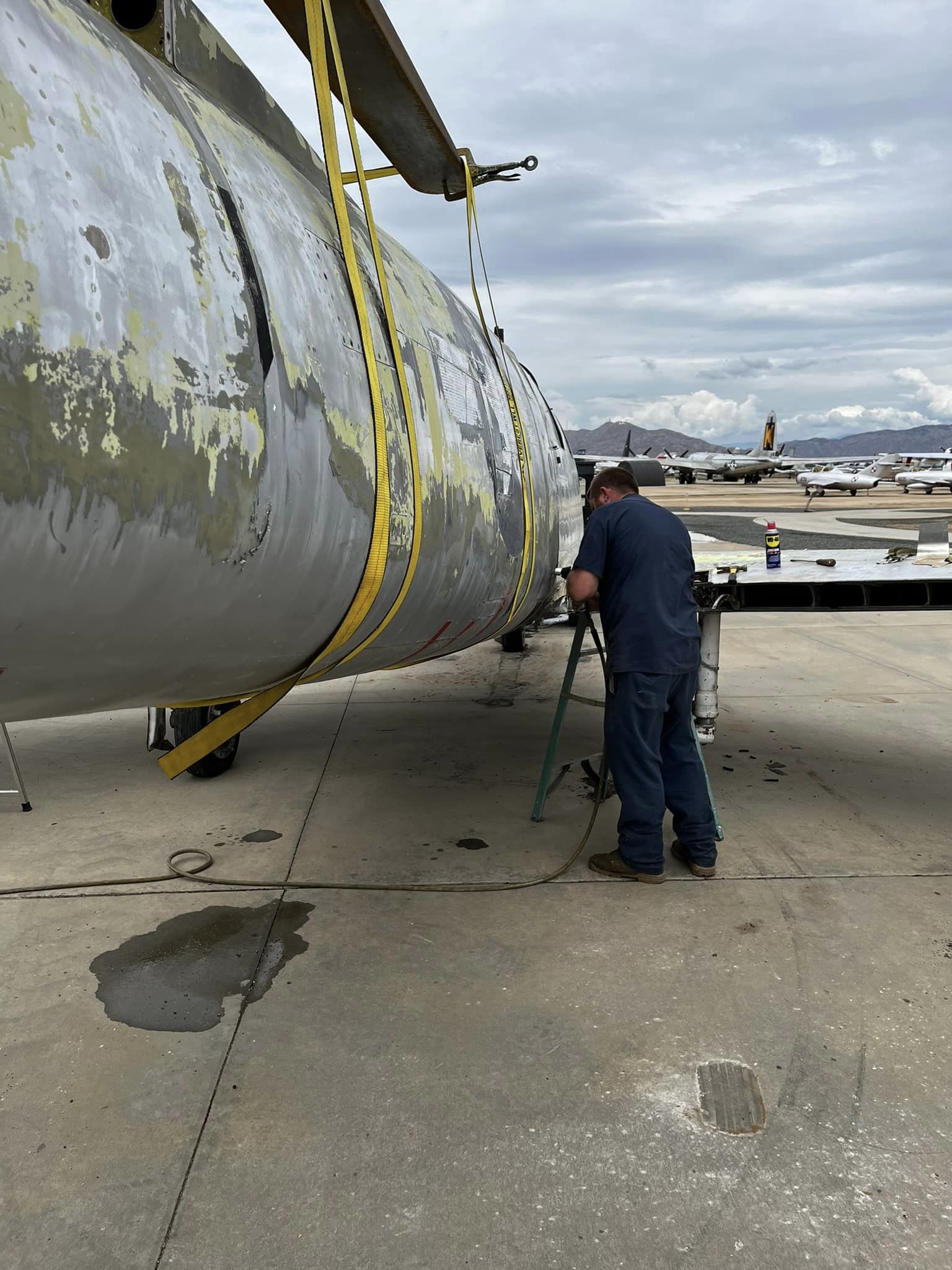 F-86A Sabre Restoration at March Field Air Museum 21 306089222 5581541835222015 3069494506673134544 n