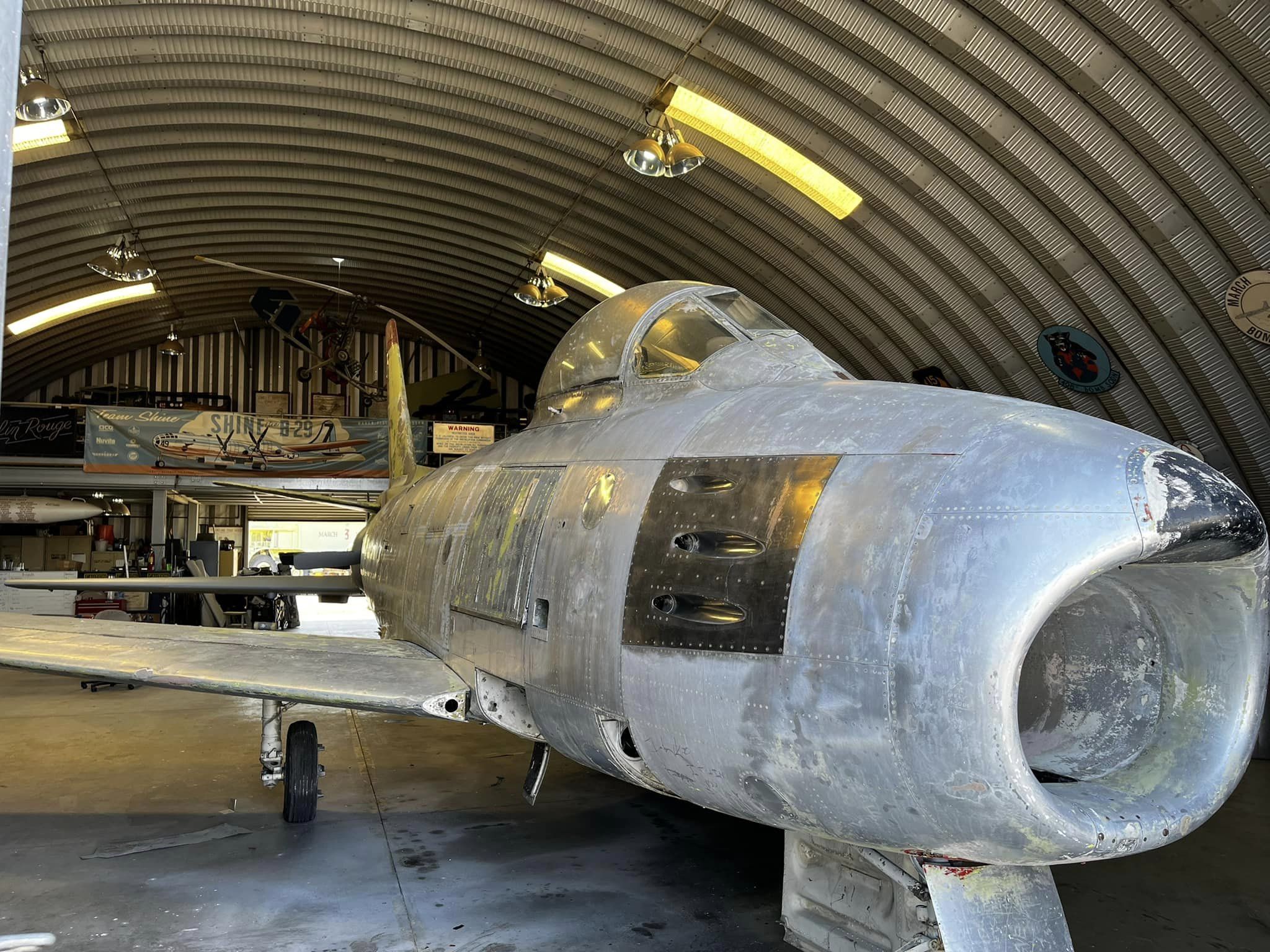 F-86A Sabre Restoration at March Field Air Museum 24 309394289 5646405302069001 333079126473154526 n