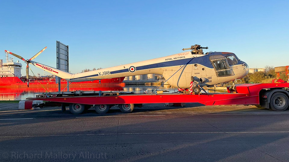 Ulster Aviation Society Receives ex-RAF Museum Meteor and Sycamore 10 318311163 511660564326244 9045411272249660956 n