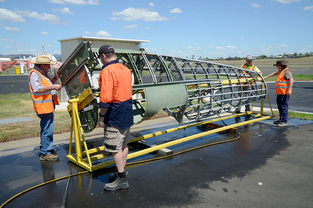 Spitfire Fuselage Arrives at Hunter Fighter Collection 12 335425204 211368224818992 129988564545166240 n