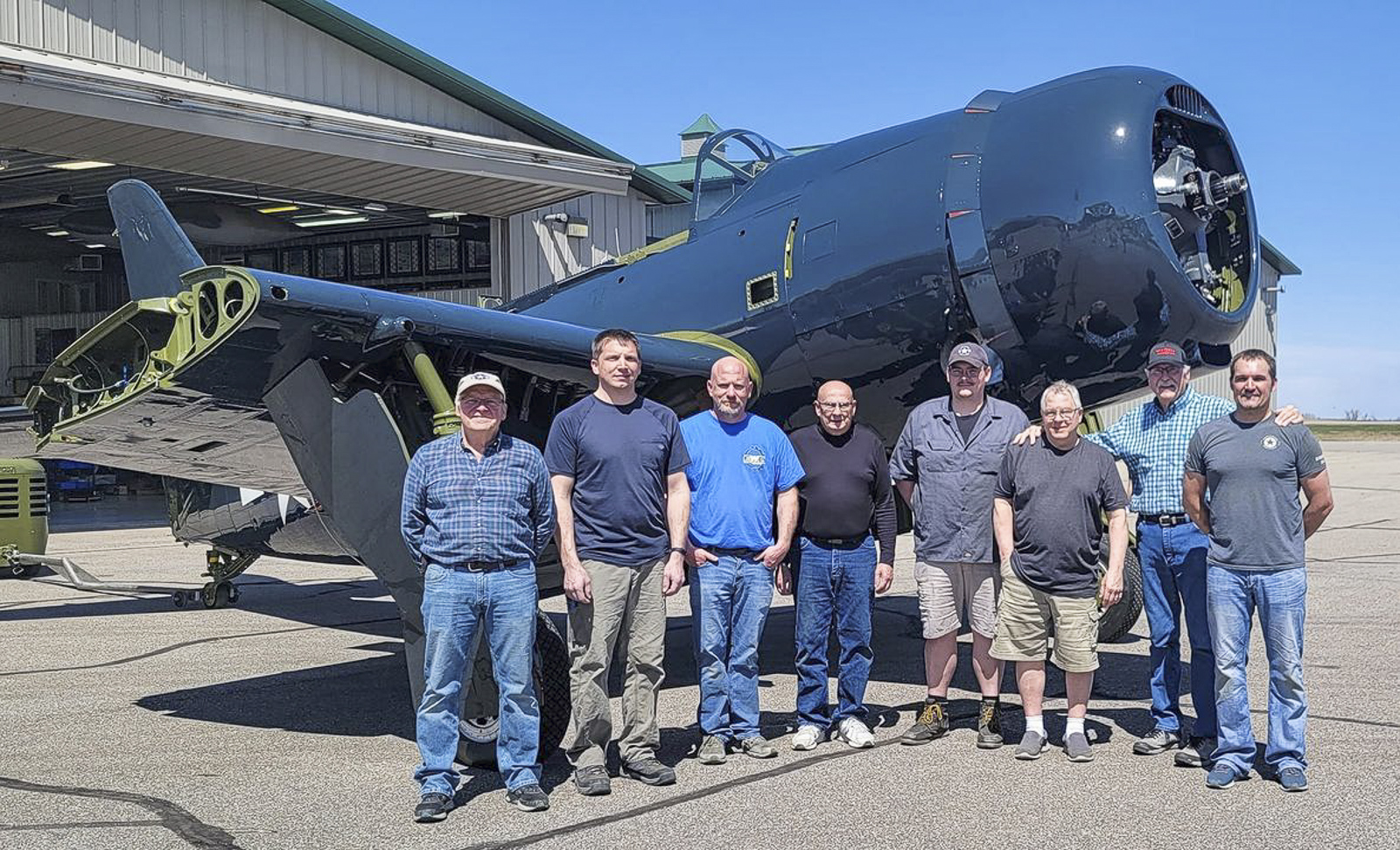 Fagen Fighters: SB2C Helldiver Rollout & P-47 Arrival 10 344860688 660321125843914 3031398956943521859 n