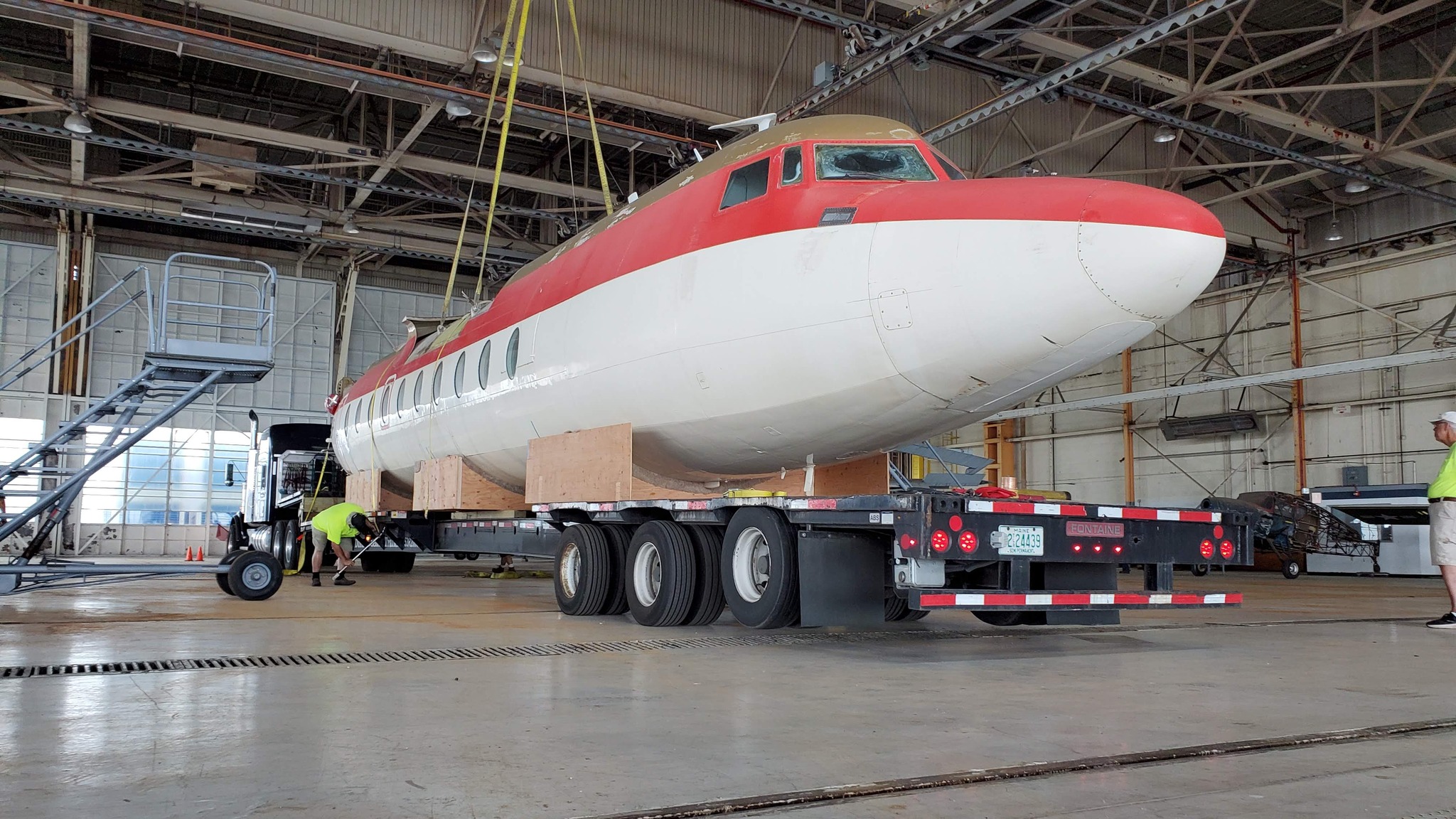 Fairchild F-27 Fuselage Arrives at Hagerstown Aviation Museum 10 363417667 671647118313973 8432467401465335971 n