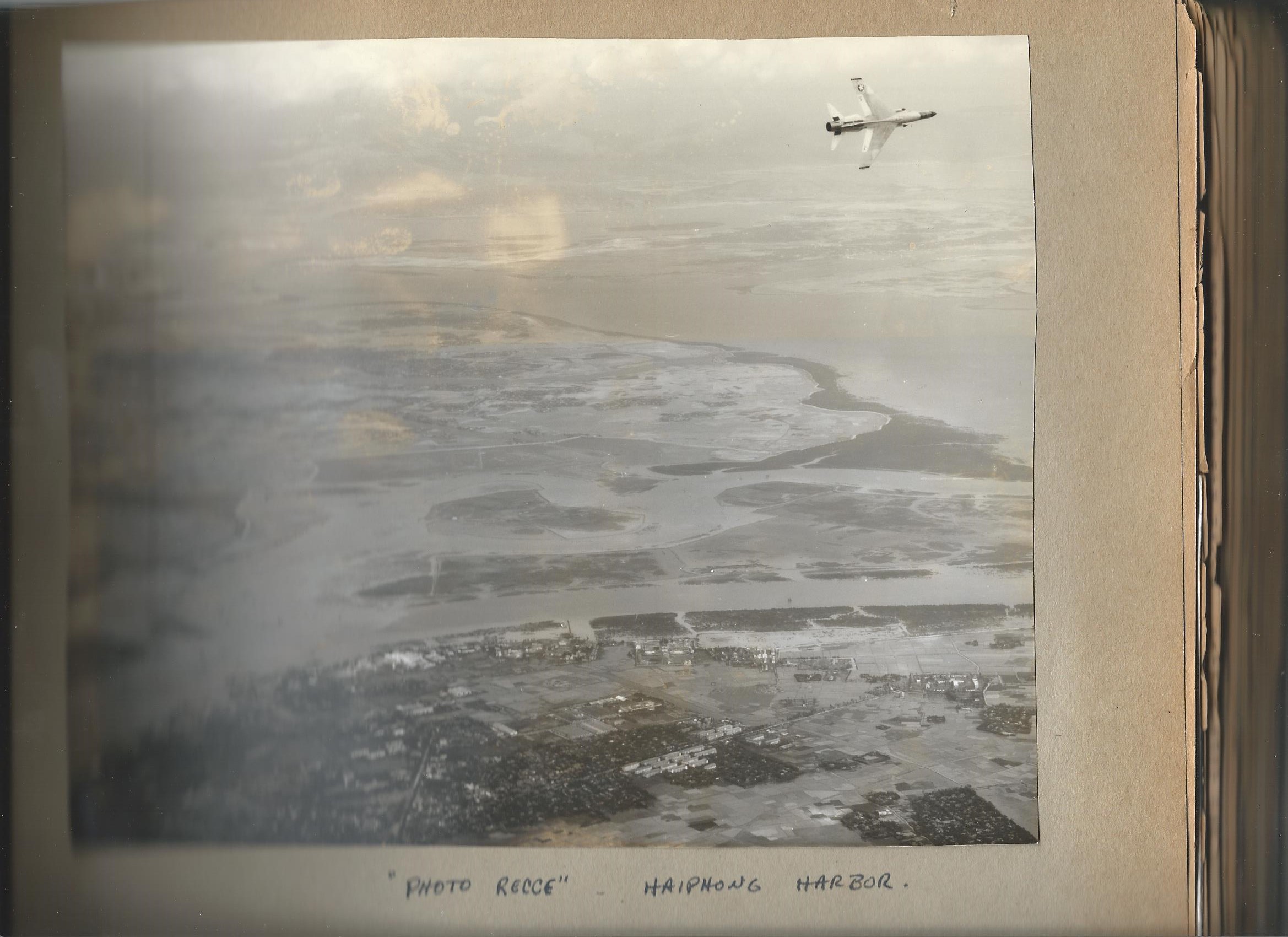A VETERAN' STORY: A Progeny of Aviators 14 Photo escort mission over Haiphong Harbor. ( Photo by via Pete Macca)