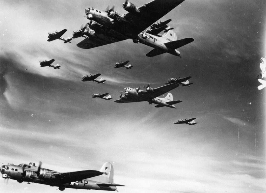 The Making of Masters of the Air Part 2: Hero Prop Paperwork 22 493d Bombardment Group B 17 Flying Fortress Formation