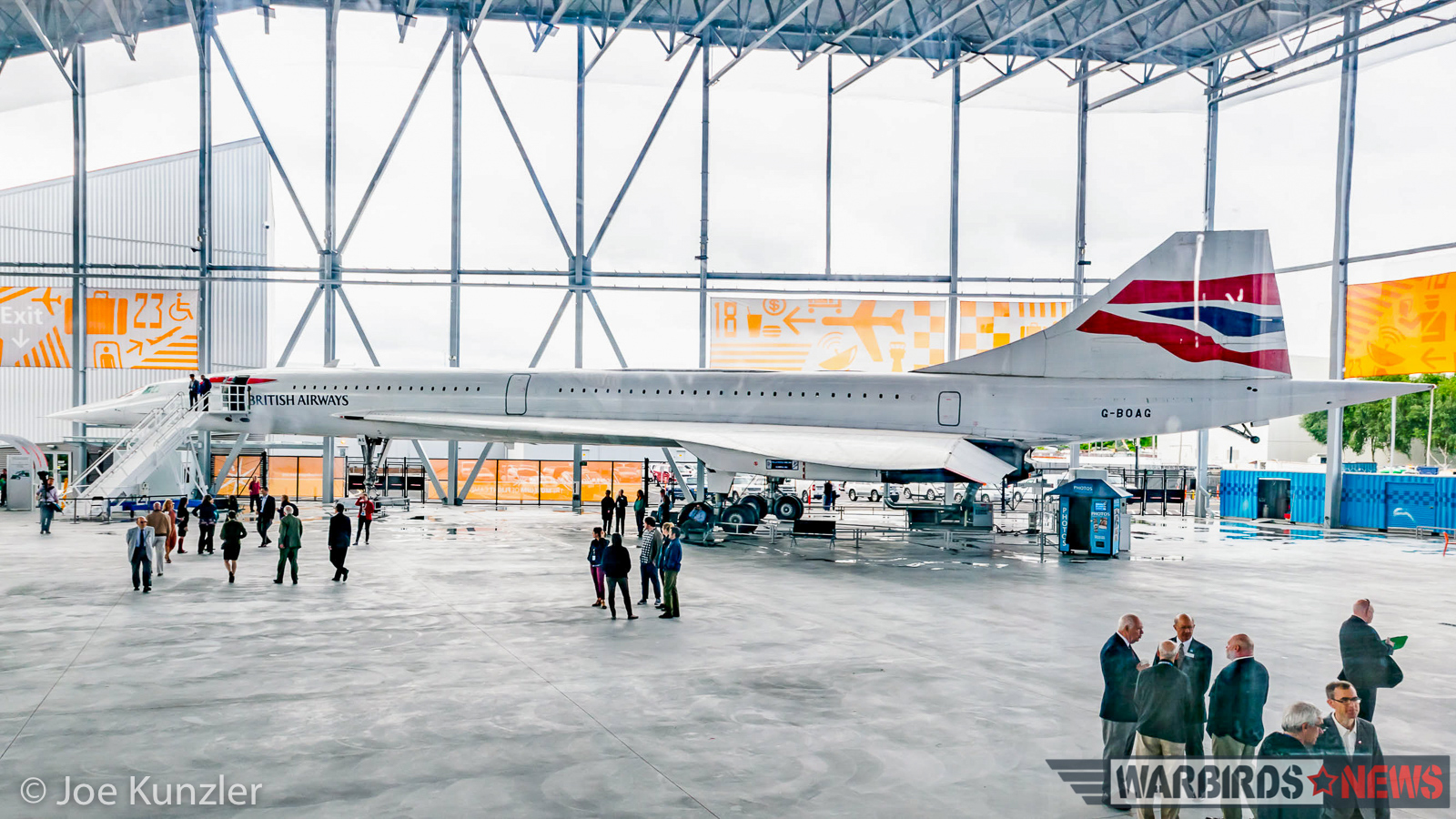 A Look Inside the Museum of Flight's New Aviation Pavilion 26 16:9 Panorama of the Museum of Flight Concorde from the FedEx 727 fuselage. (photo by Joe Kunzler)