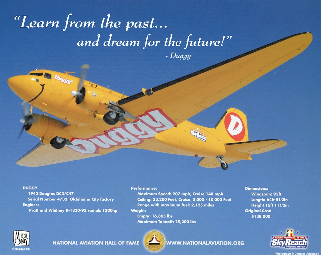 Wings of Wonder: Duggy The DC-3 and The Year That Inspired a Generation 25 6a Duggy hero card front scanned
