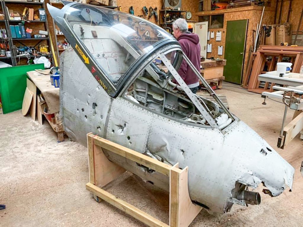 RAF Museum Donates Undercarriage to Wings Aviation Museum For Hawker Kestrel XS694 Restoration 13 74235558 463444290968119 8355742480754278400 n 1